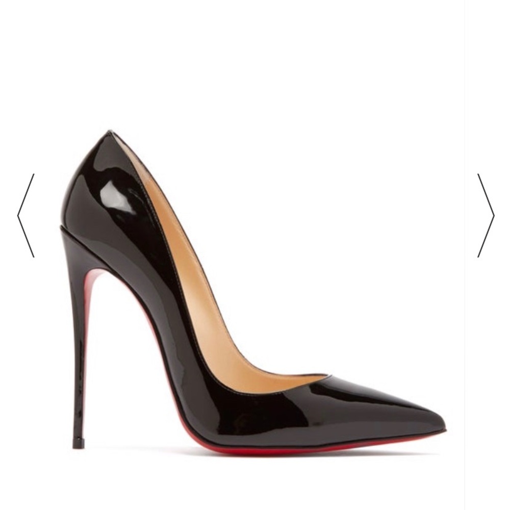 Christian Louboutin So Kate 120mm in Black Patent
